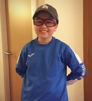 Chris has learnt to read braille, thanks to support from the East Lothian Visual Impairment Service
