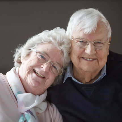 Veteran and his partner at the Kirkcaldy lunch group