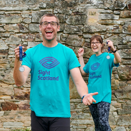 Join a running event to raise funds for Sight Scotland. Your fundraising efforts enable us to make a different for people with visual impairment, Group photo