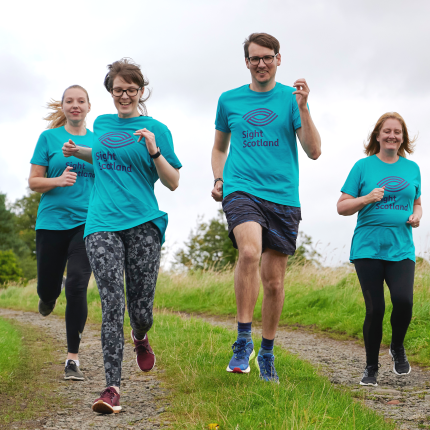 Join a running event to raise funds for Sight Scotland. Your fundraising efforts enable us to make a different for people with visual impairment PNG