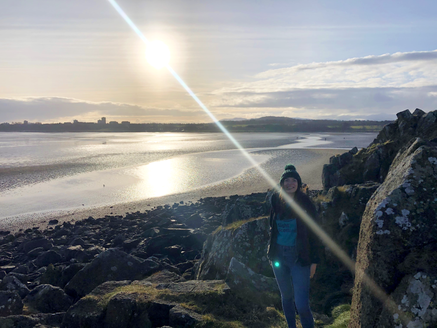 Cramond Island was one of the 20 sights Kirsty walked to for her Sight for Sight challenge