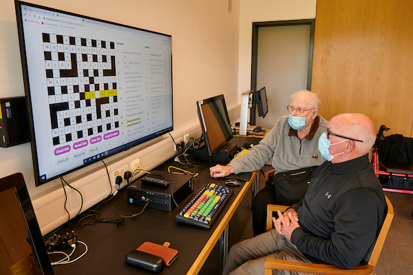 Playing online games at the Linburn centre is very popular Playing online games at the Linburn centre is very popular