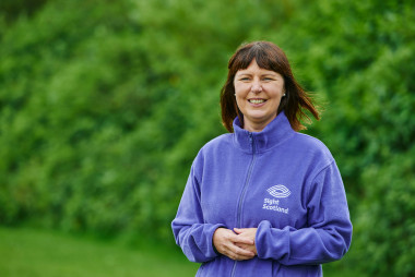 Debbie, a Sight Scotland Community Worker smiles