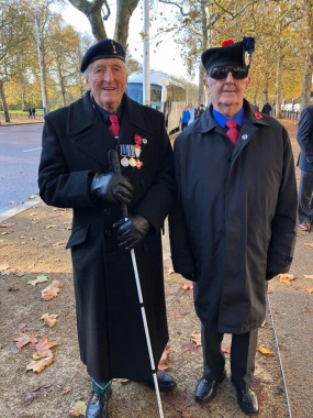 Harvey and John at the March Past