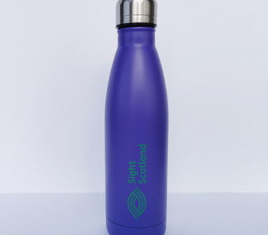 Insulated water bottle. Support Sight Scotland by purchasing this merchandise item