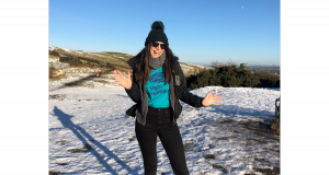 Kirsty hiked to Blackford Hill for her Sight for Sight fundraising challenge