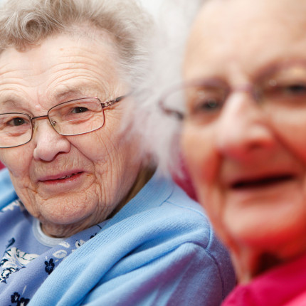 Two Jenny's Well residents chat