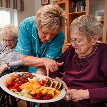 Jenny's Well residents enjoy plenty of healthy food