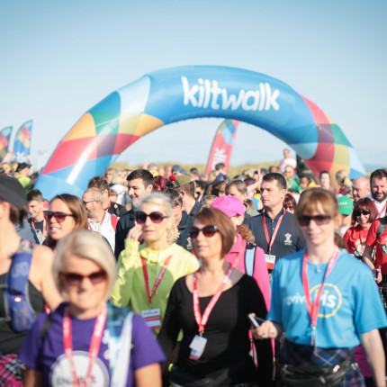 Take on a fun challenge like the Kiltwalk and raise funds for Sight Scotland