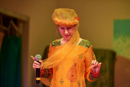 Amy school pupil dressed up for Christmas show as a wise man